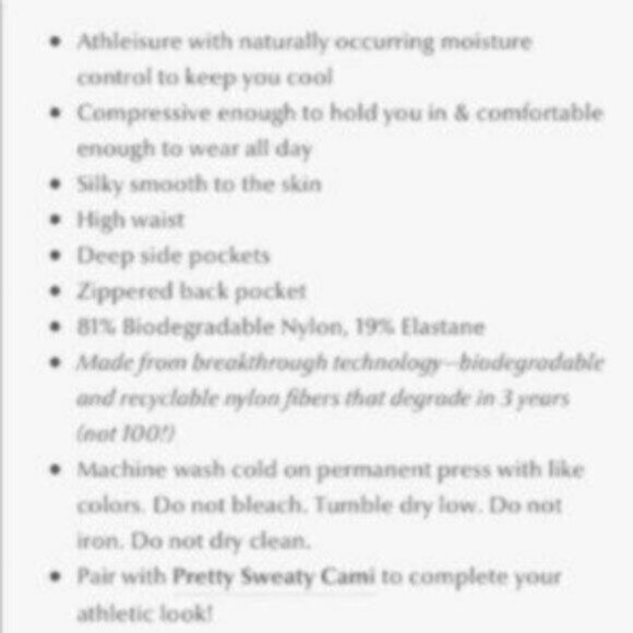 Everybody & Everyone Women's Orange Eco Friendly Magic Crop Pant Leggings Size S - Picture 5 of 8